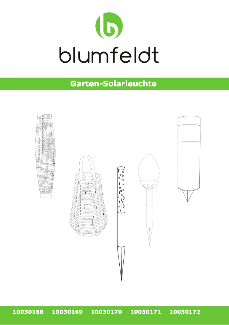 Page 1 of the manual User Manual Blumfeldt Aquino