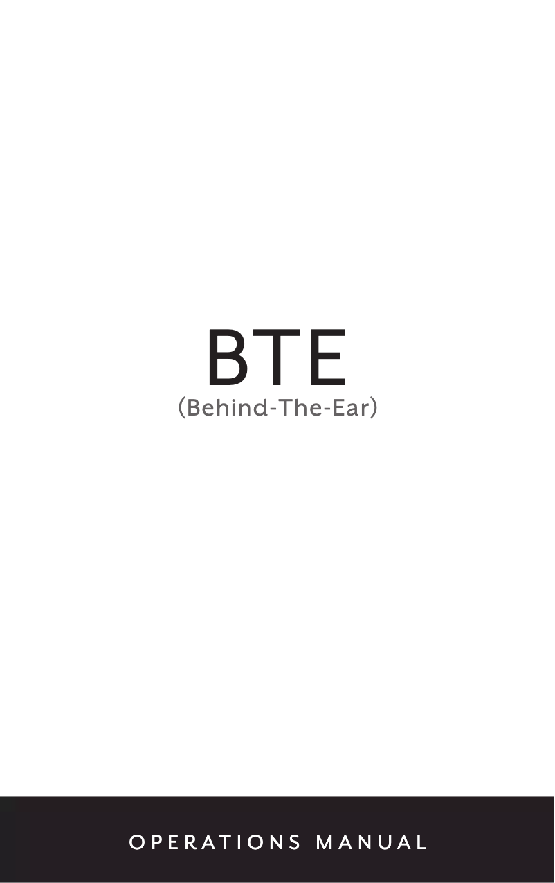 Page n°1 - Manuel utilisateur Audibel A3 BTE