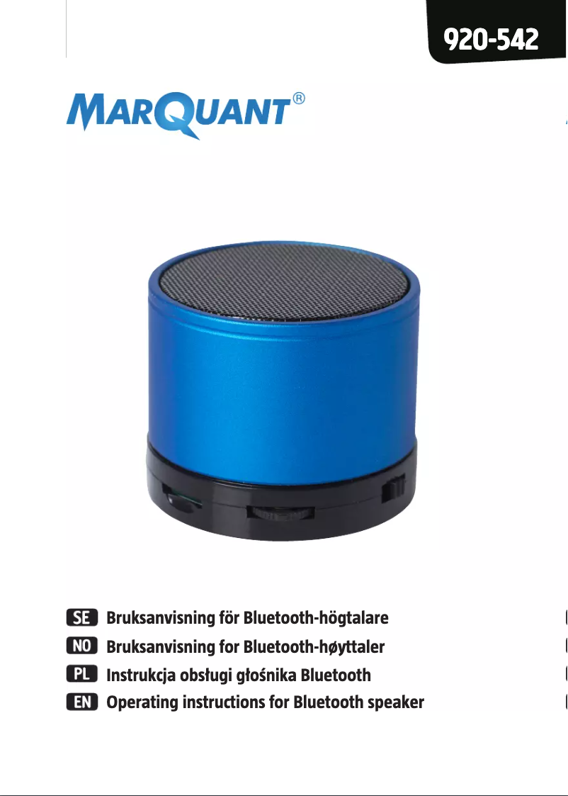 Page 1 de la notice Manuel utilisateur Marquant 920-542