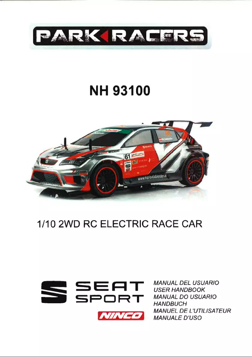 Page n°1 - Manuel utilisateur NINCO Parkracers NH93100