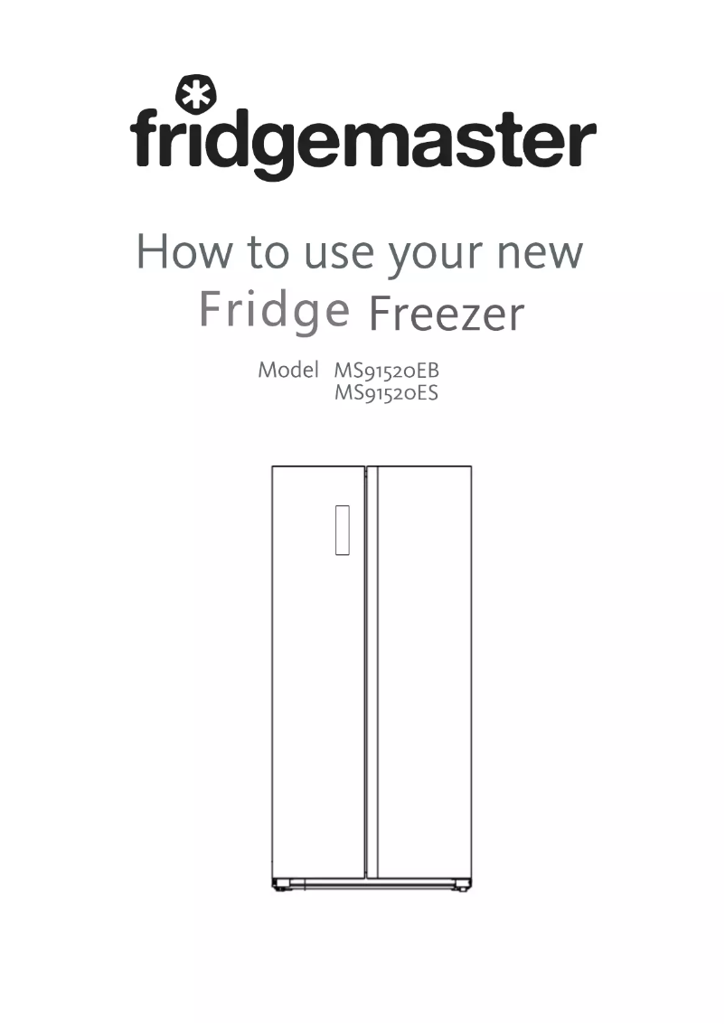 Page 1 de la notice Manuel utilisateur Fridgemaster MS91520EB