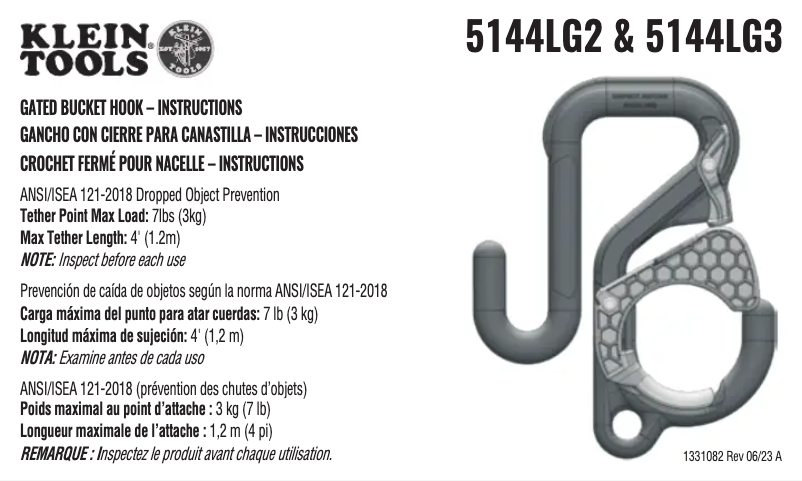 Image de la première page du manuel de l'appareil 5144LG3