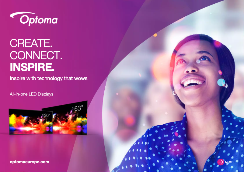 Page 1 de la notice Brochure Optoma FHDQ163