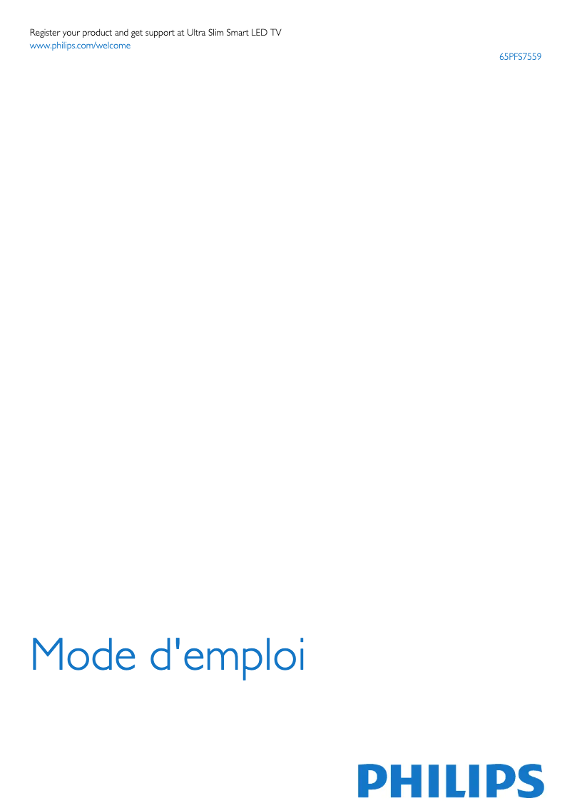 Página 1 del manual Manual de usuario Philips 65PFS7559