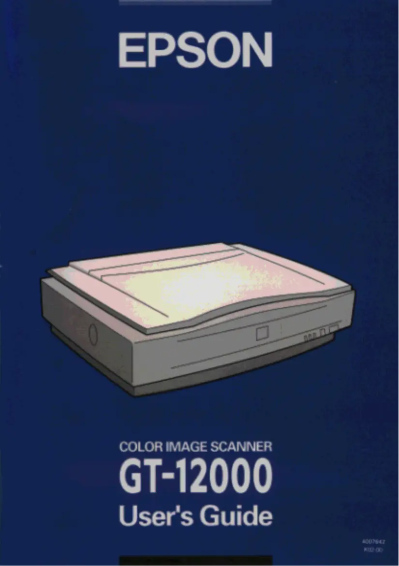 Page 1 of the manual User Manual Epson GT-12000