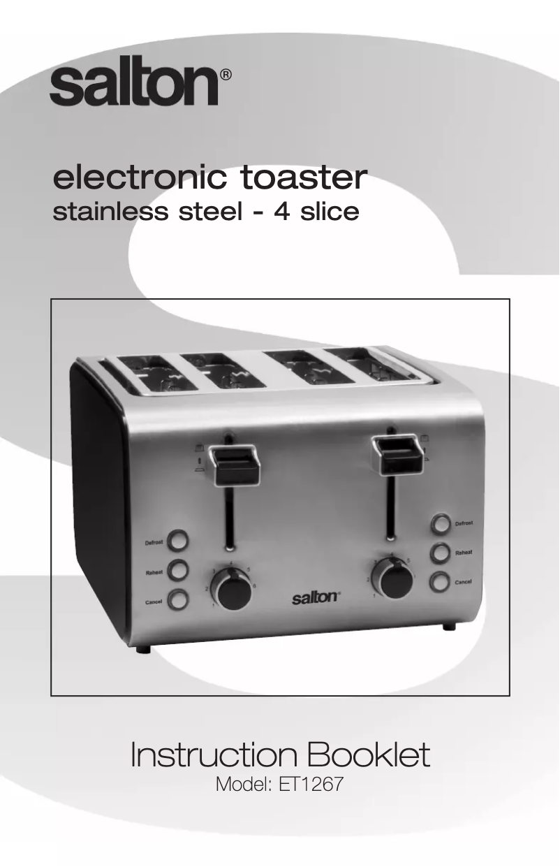 Image de la première page du manuel de l'appareil ET1267