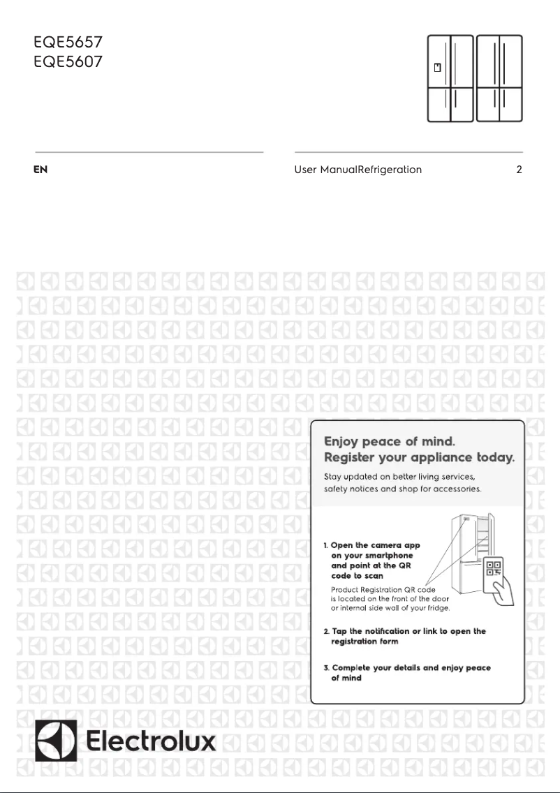 Page 1 de la notice Manuel utilisateur Electrolux EQE5607BA