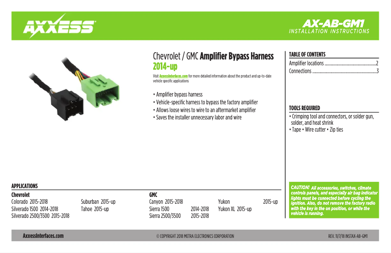 Page 1 de la notice Manuel utilisateur AXESS AX-AB-GM1