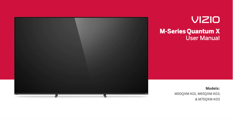 Page 1 de la notice Manuel utilisateur VIZIO M75QXM-K03