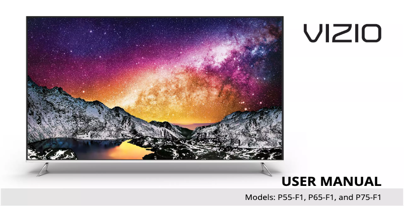 Page 1 de la notice Manuel utilisateur VIZIO P65-F1