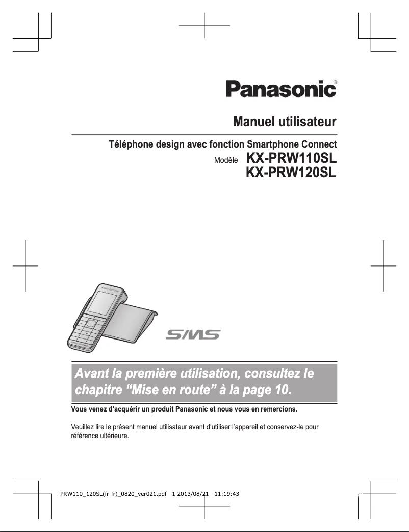 Página 1 del manual Manual de usuario Panasonic KX-PRW120SL