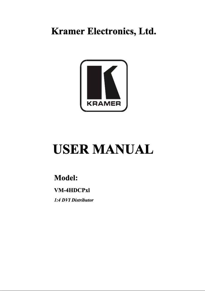 Image de la première page du manuel de l'appareil VM-4