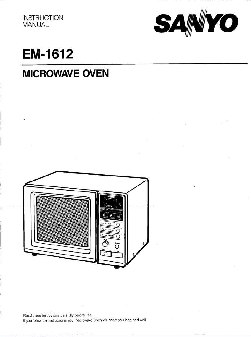 Page n°1 - Manuel utilisateur Sanyo EM-1612
