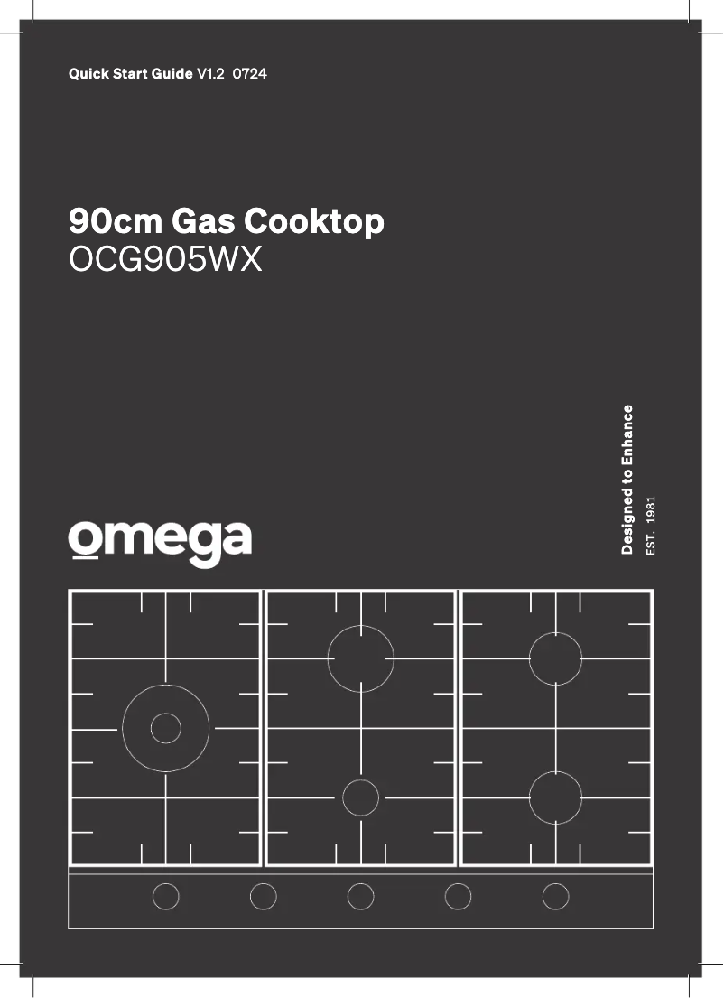 Page n°1 - Guide de démarrage rapide Omega OCG905WX