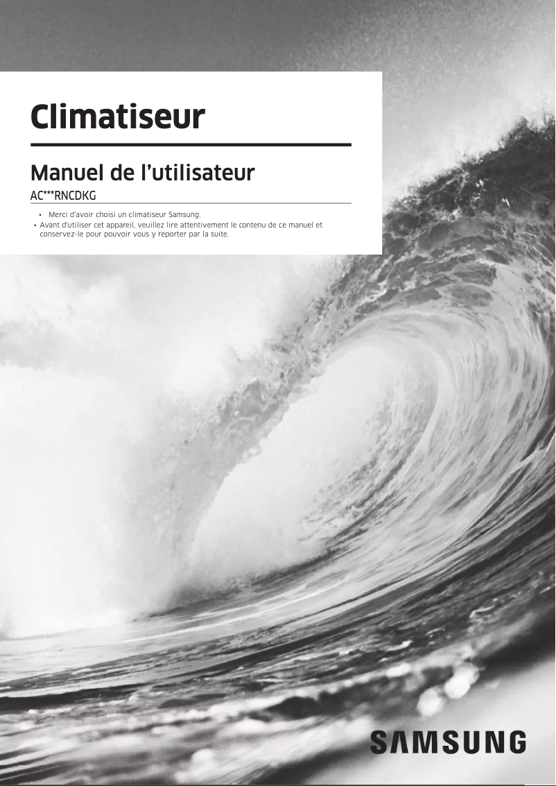 Page n°1 - Manuel utilisateur Samsung AC140RNCDKG