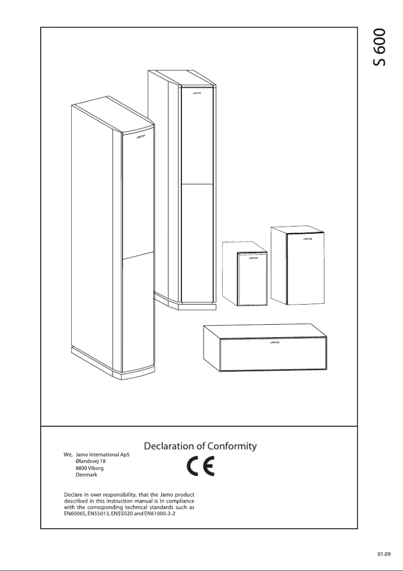 Página 1 del manual Manual de usuario Jamo S 606 HCS 3