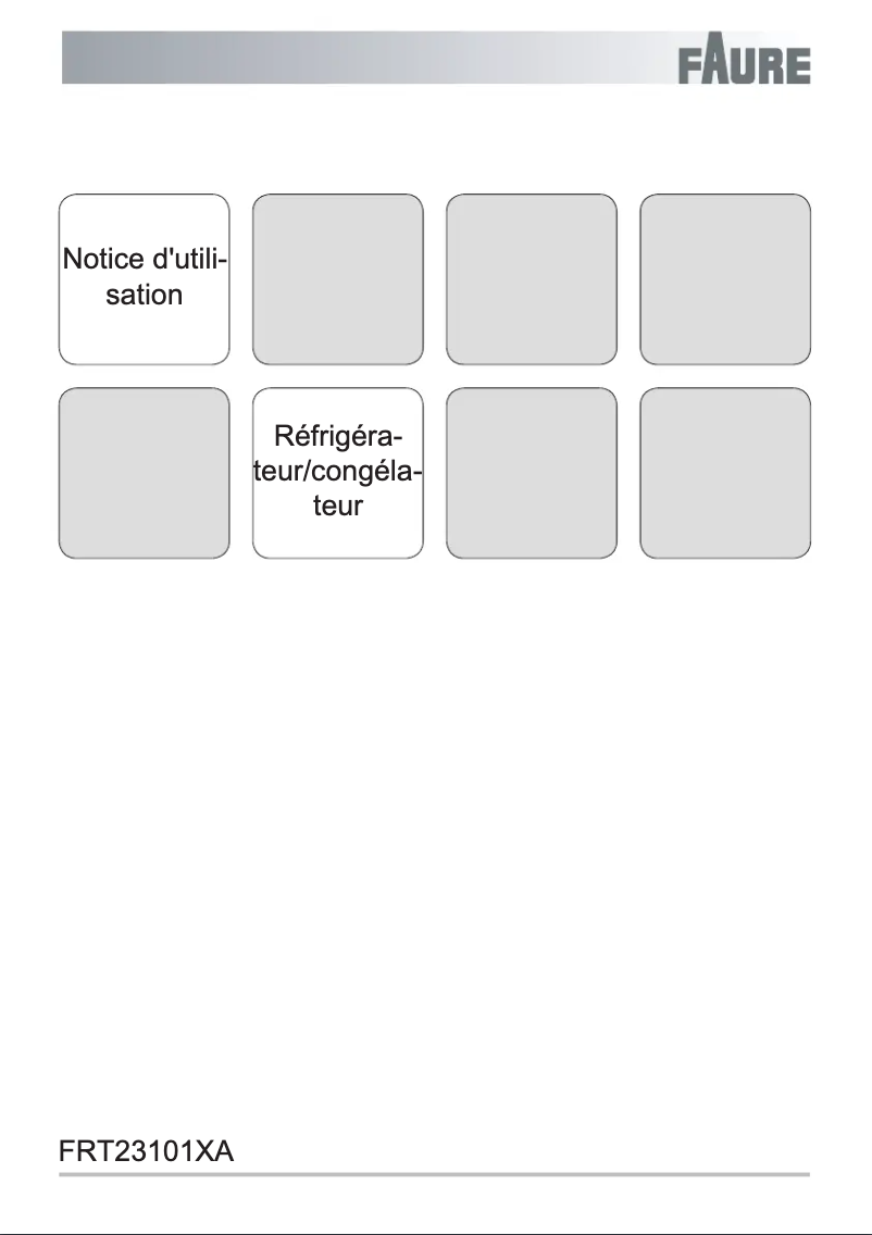 Page n°1 - Manuel utilisateur Faure FRT23101XA