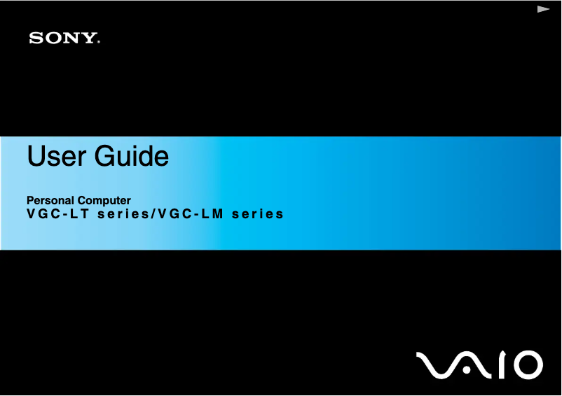 Page 1 de la notice Manuel utilisateur Sony Vaio VGC-LT1S
