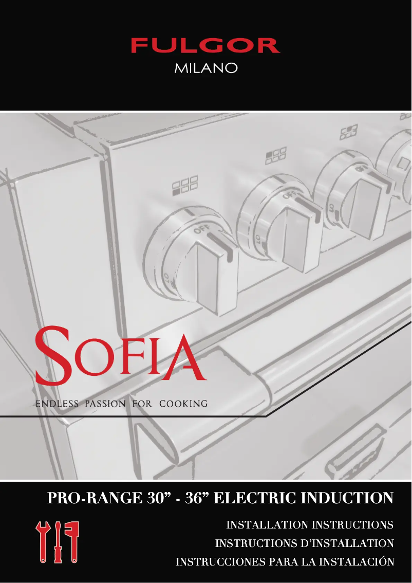 Page n°1 - Guide d'installation Fulgor Milano F6PIR304S1