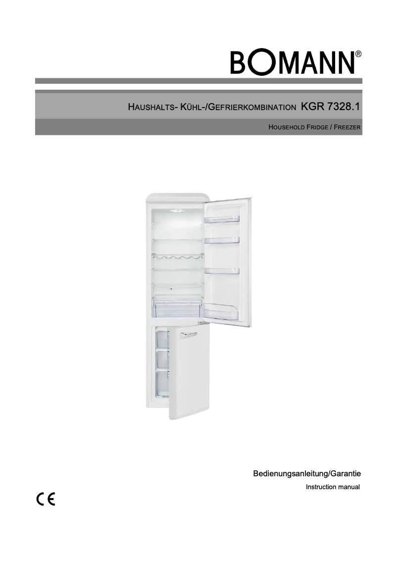 Image de la première page du manuel de l'appareil KGR 7328.1