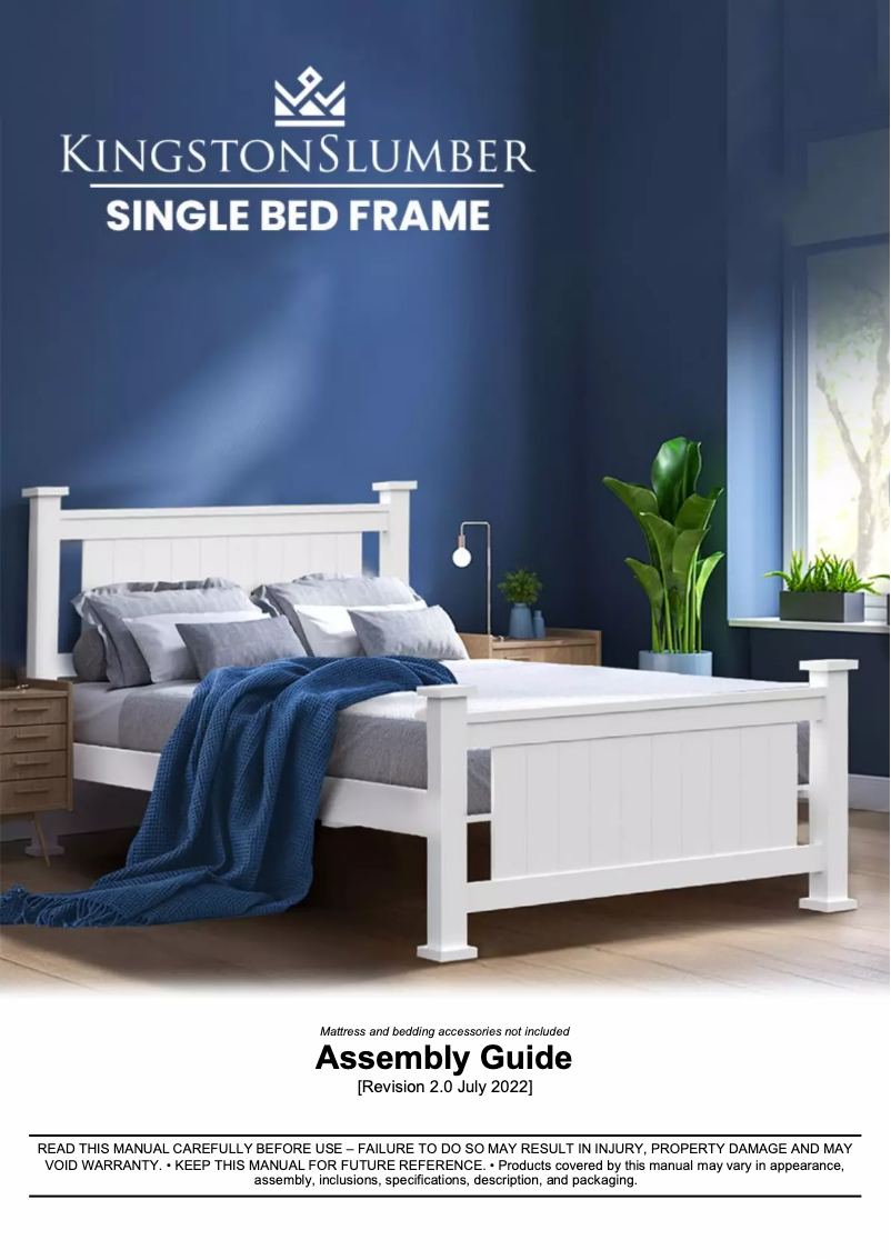 Page 1 de la notice Manuel utilisateur Kingston Slumber FURBDFKNGA94SW