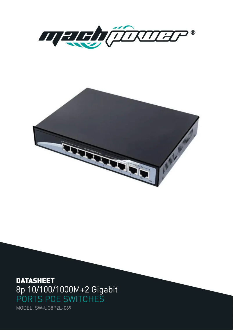 Page 1 de la notice Manuel utilisateur Mach Power SW-UG8P2L-069