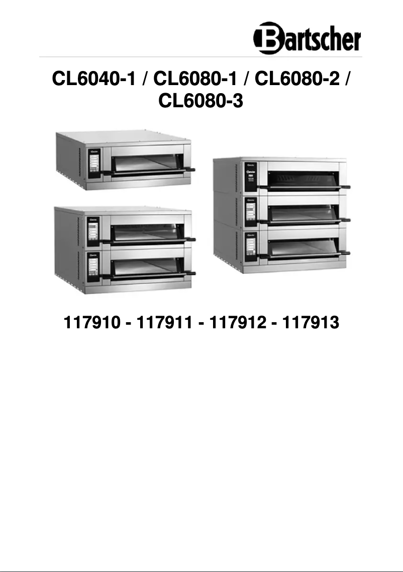 Página 1 del manual Manual de usuario Bartscher CL6040-1