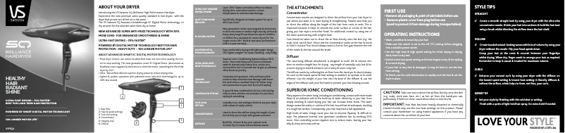 Página 1 del manual Manual de usuario VS Sassoon 5Q Brilliance VSP5QA
