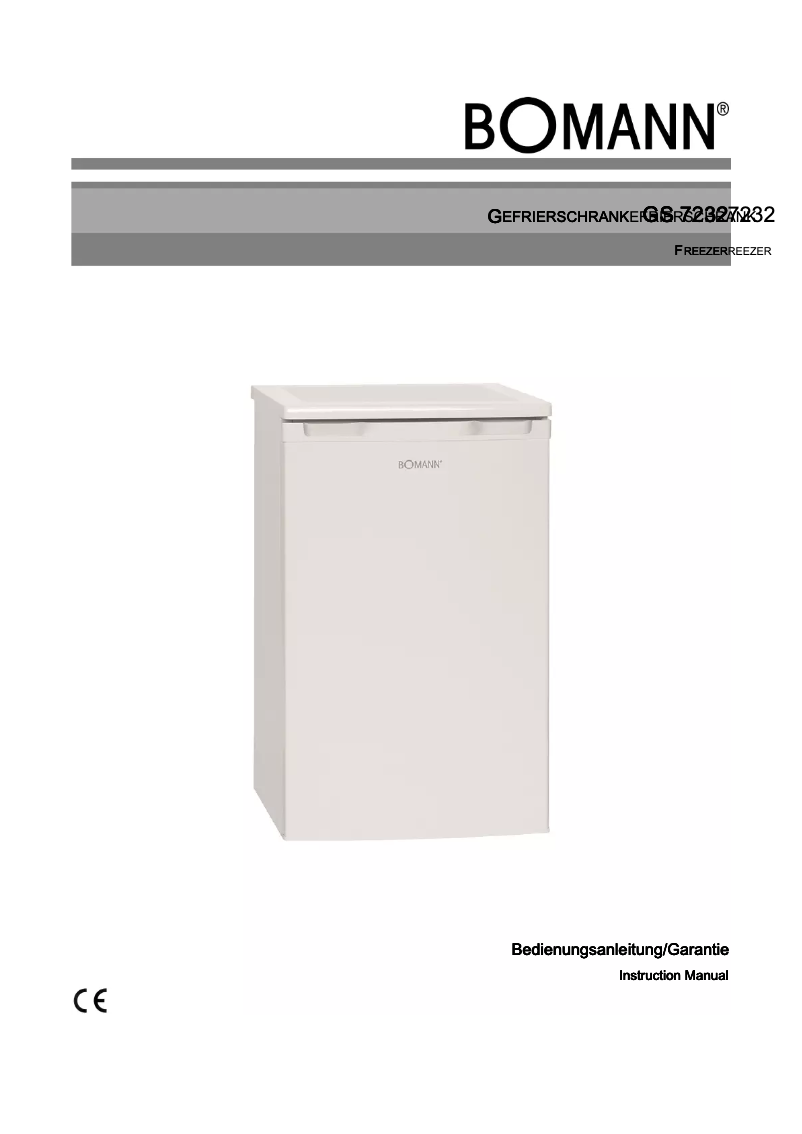 Image de la première page du manuel de l'appareil GS 7232