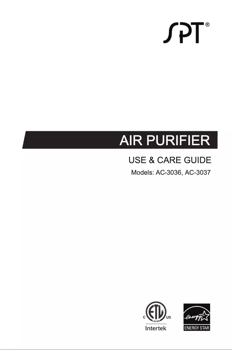 Page 1 de la notice Manuel utilisateur SPT AC-3036