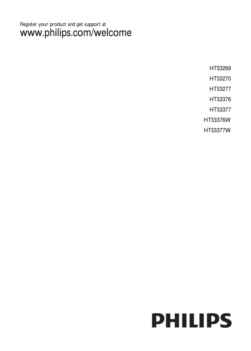 Imagen de la primera página del manual del dispositivo HTS3376