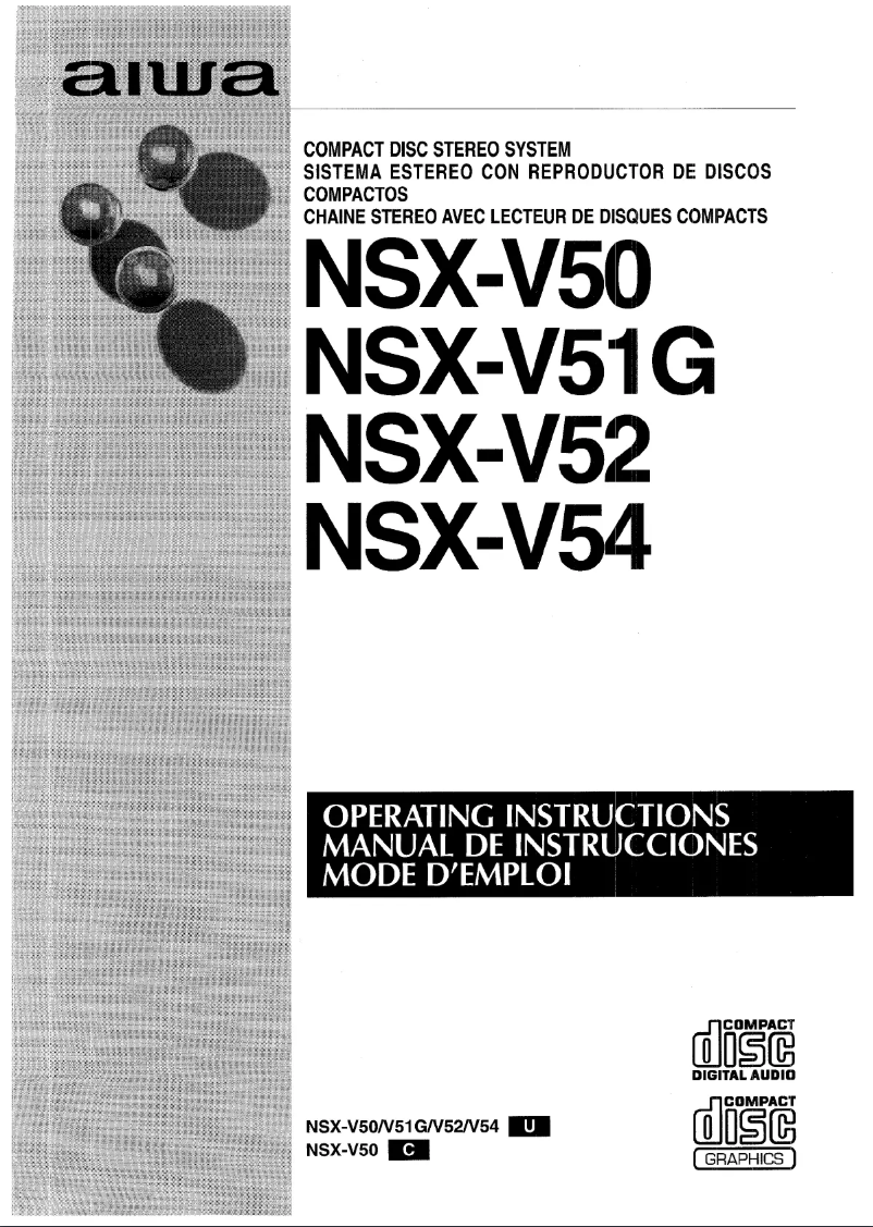 Página 1 del manual Manual de usuario Aiwa NSX-V52