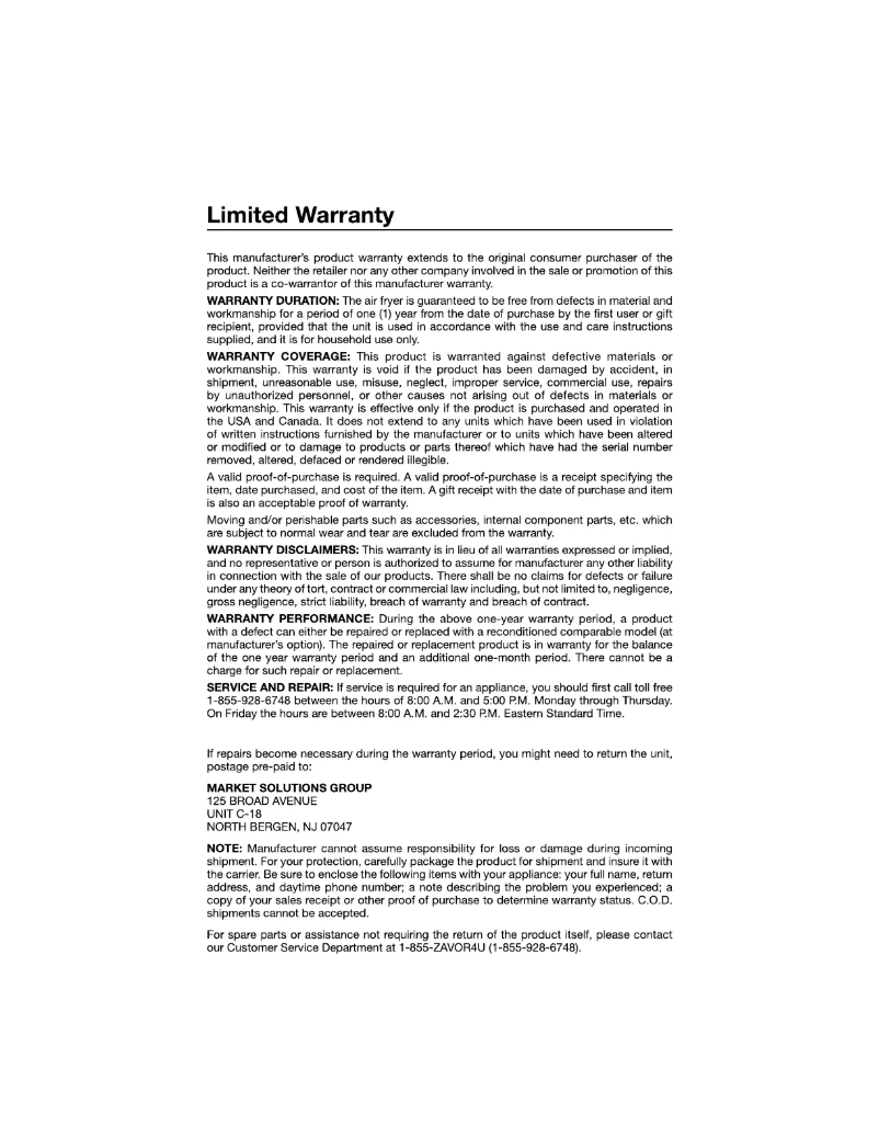 Imagen de la primera página del manual del dispositivo Crunch ZSEAF22