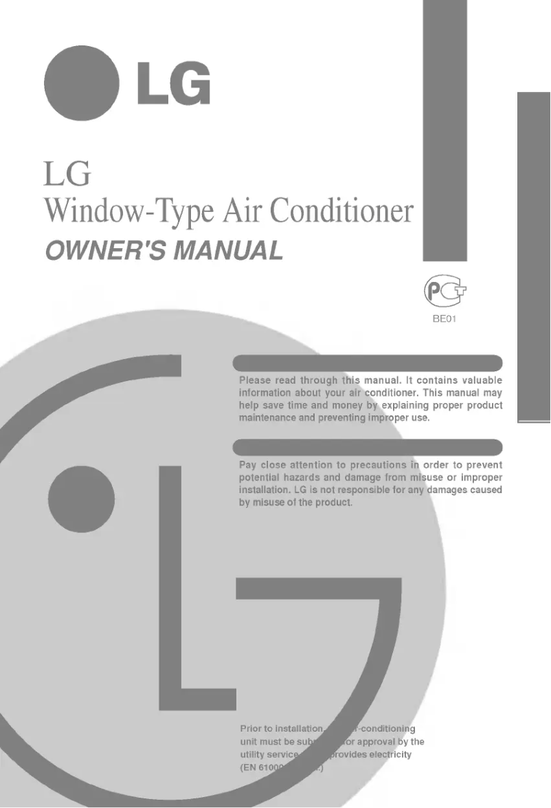 Page 1 de la notice Manuel utilisateur LG LWC1262PHG