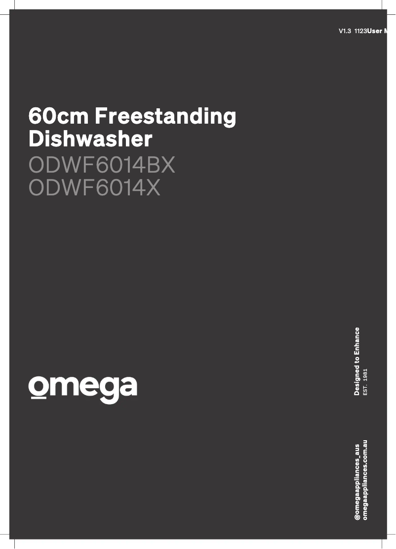 Page n°1 - Manuel utilisateur Omega ODWF6014BX