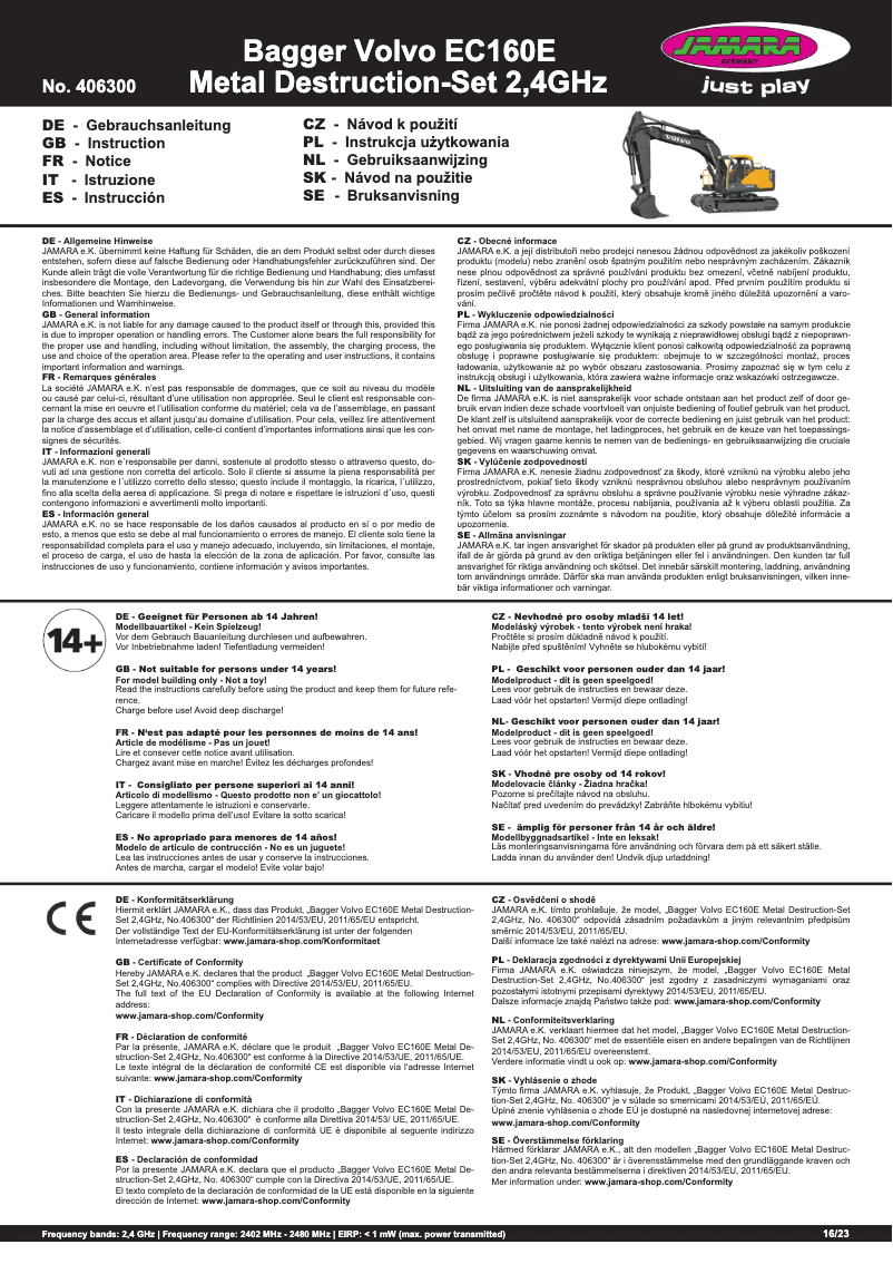 Image de la première page du manuel de l'appareil 406300