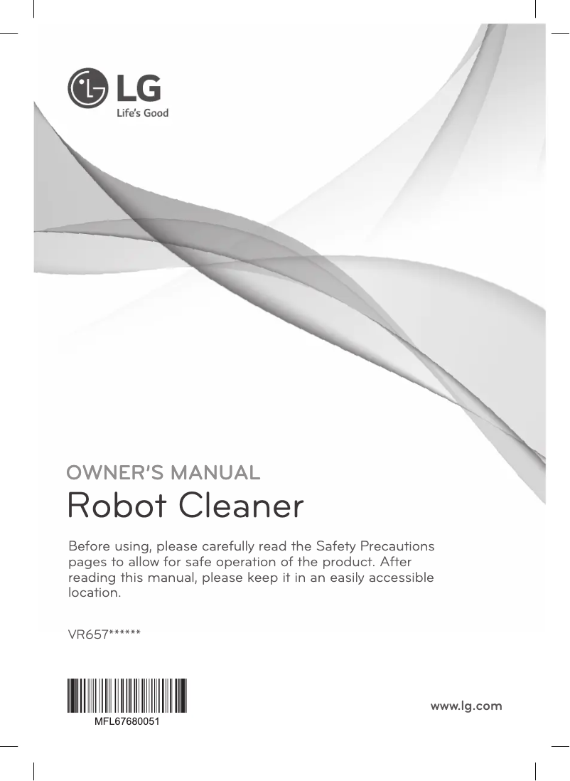 Page n°1 - Manuel utilisateur LG VR65710LVMP