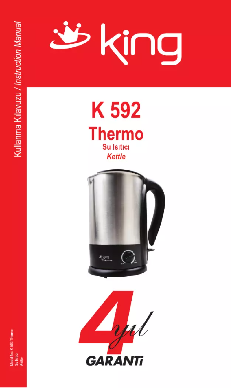 Page 1 de la notice Manuel utilisateur King K-592