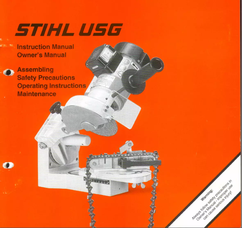 Page 1 de la notice Manuel utilisateur Stihl USG