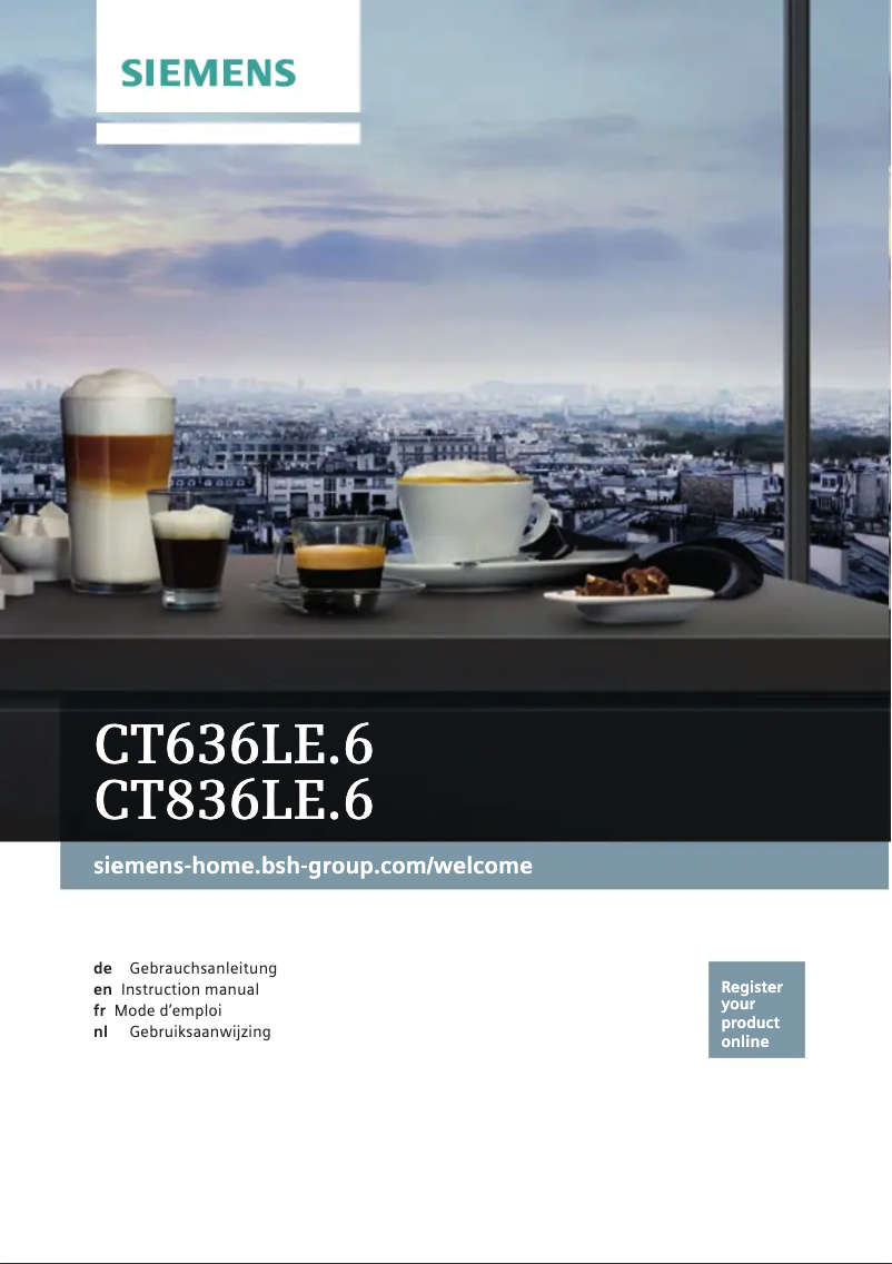 Page n°1 - Manuel utilisateur Bosch CT636LES6