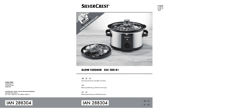 Image de la première page du manuel de l'appareil SSC 200 B1