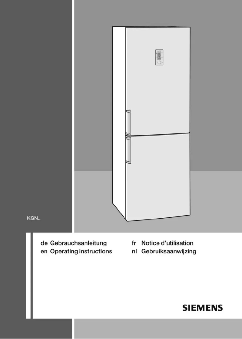 Page 1 de la notice Manuel utilisateur Siemens KG36NP94