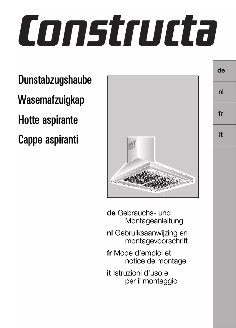 Page 1 de la notice Manuel utilisateur Constructa CD66110