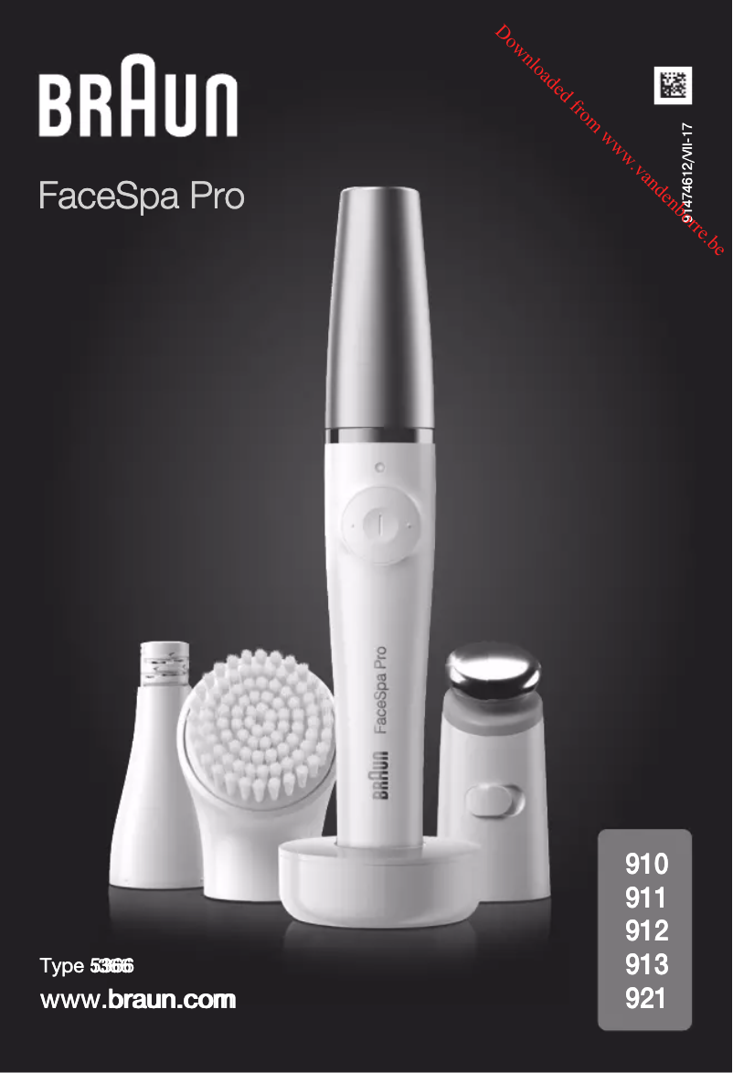 Image de la première page du manuel de l'appareil FaceSpa Pro 913
