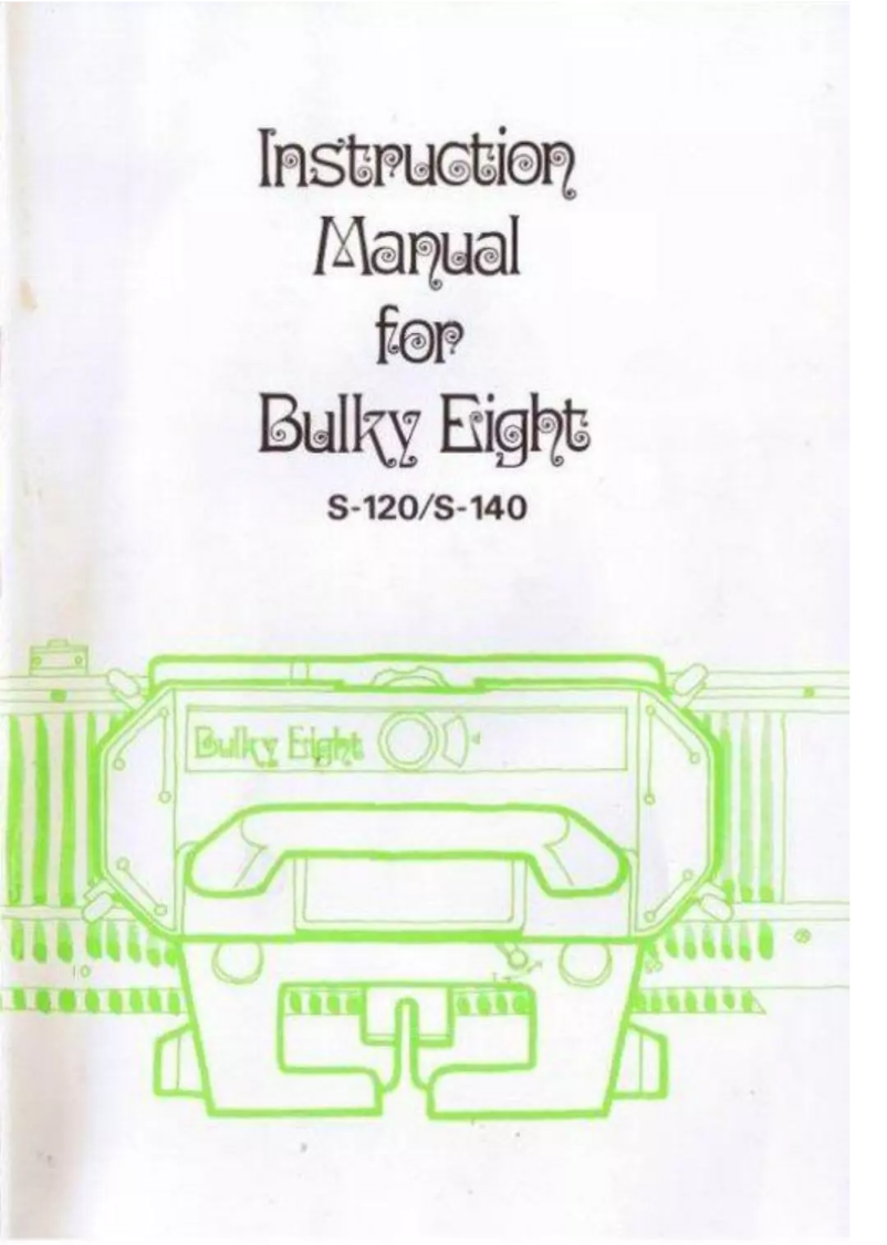 Page 1 de la notice Manuel utilisateur Silver Reed Bulky Eight S-120