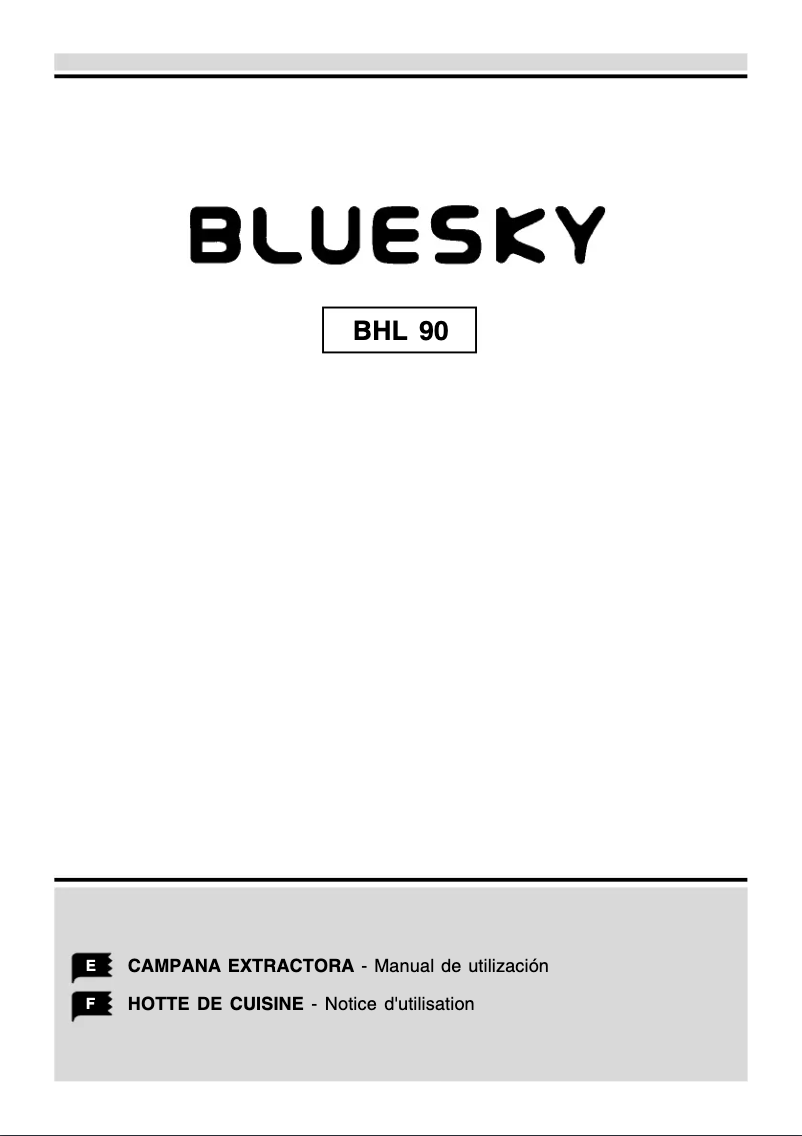 Page n°1 - Manuel utilisateur Bluesky BHL 90