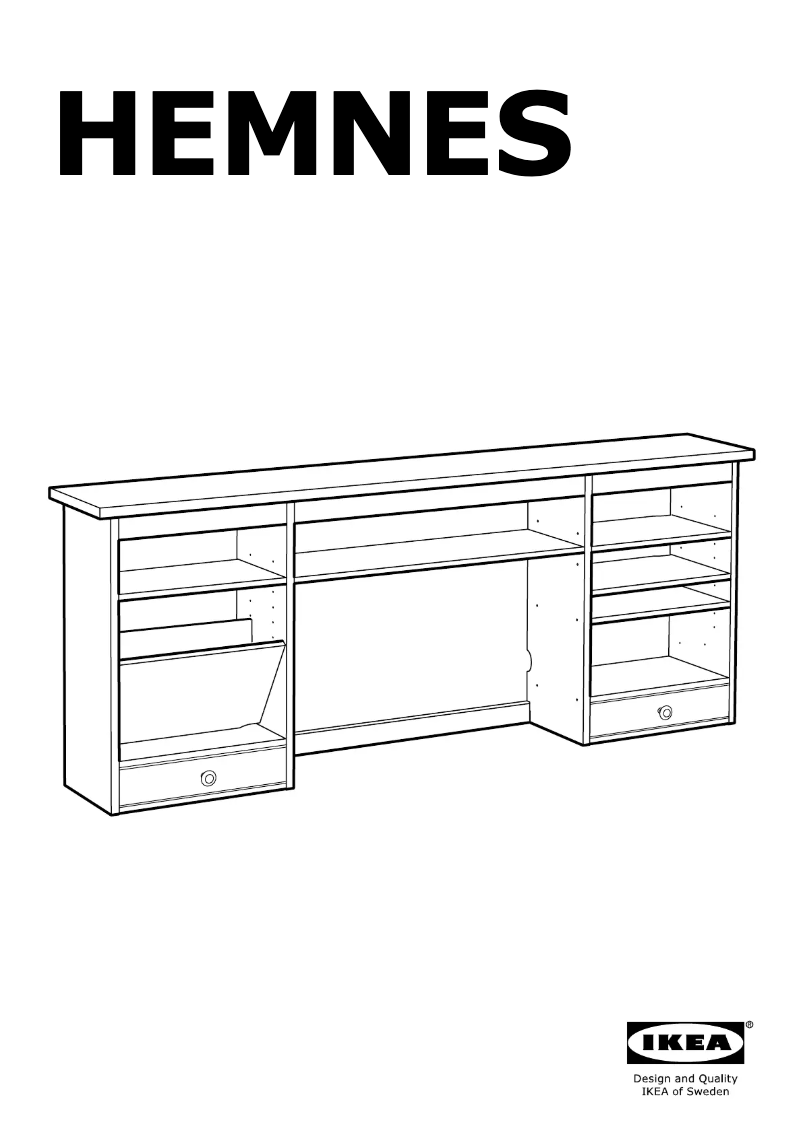 Page 1 de la notice Manuel utilisateur Ikea HEMNES 202.821.26