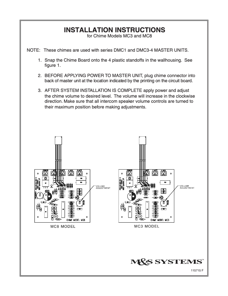 Image de la première page du manuel de l'appareil MC8