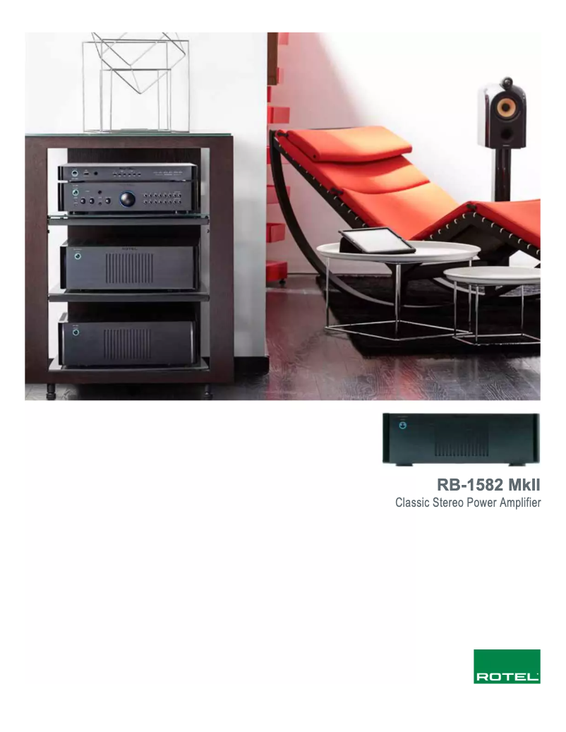 Image de la première page du manuel de l'appareil RB-1582 MkII