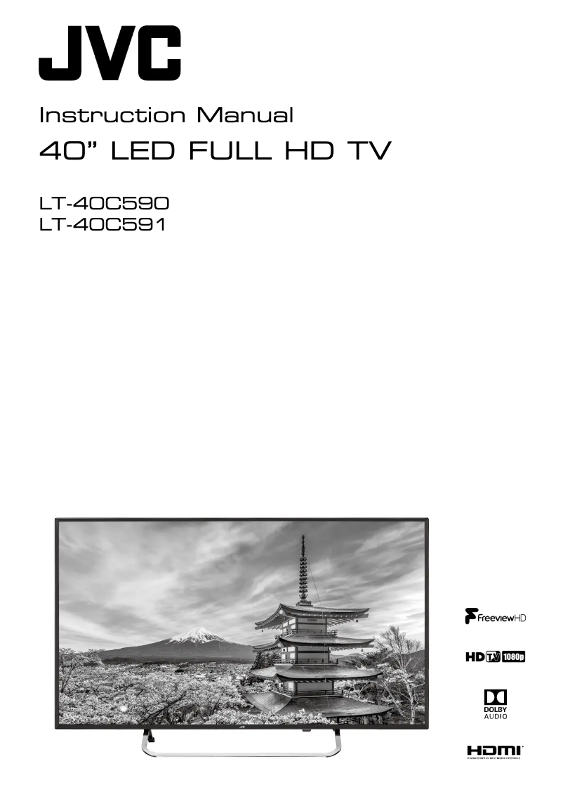 Page n°1 - Manuel utilisateur JVC LT-40C591
